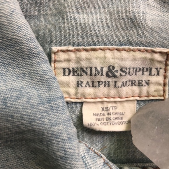 DENIM & SUPPLY Vintage Light Blue Classic Trucker Jacket XS - Picture 11 of 11